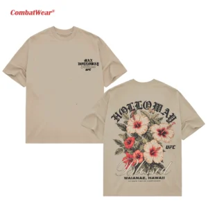 Max Holloway Blessed Hawaii Hibicus Heavy Cotton Double Sides T-Shirt gallery image 4