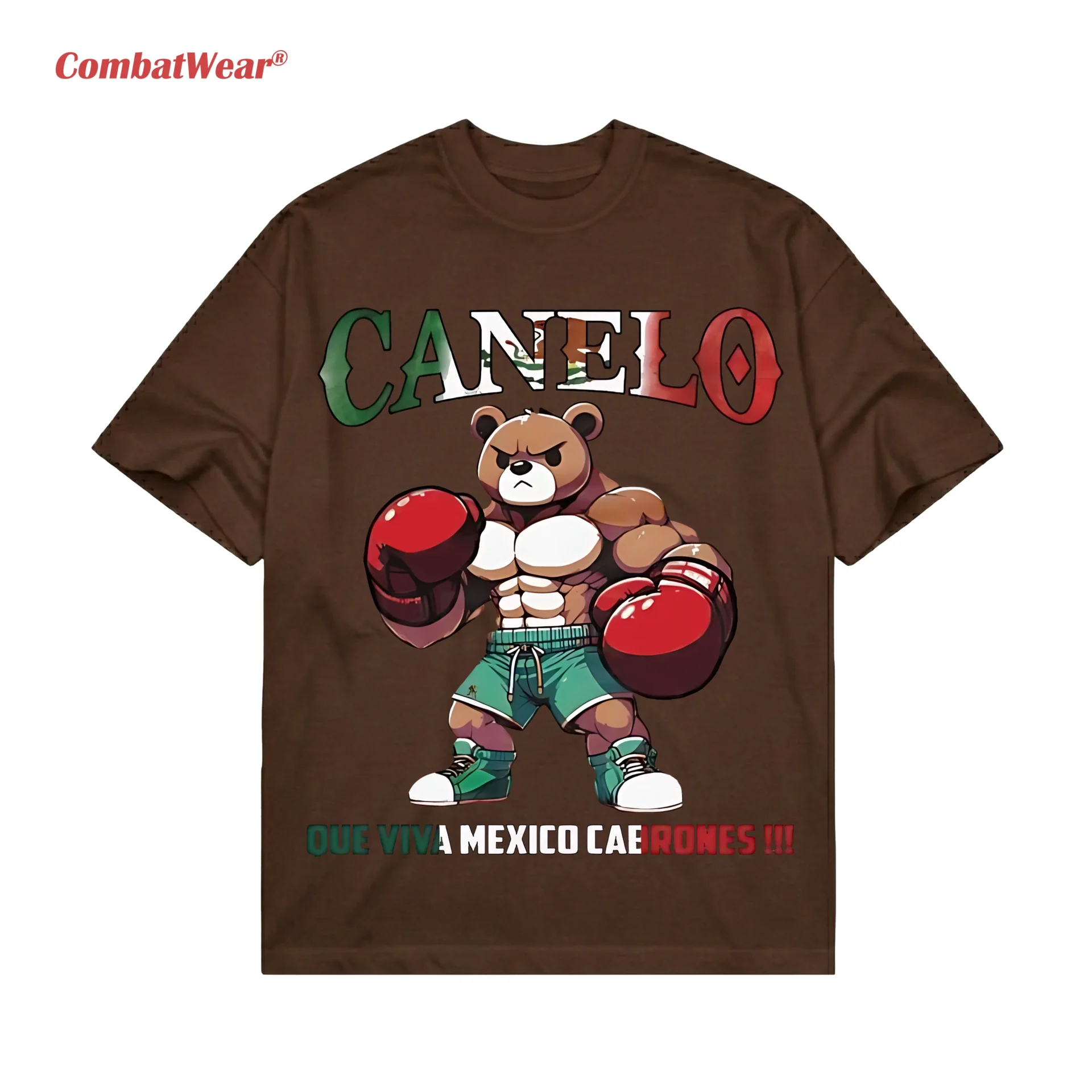 Nice Canelo Bear Que Viva Mexico Cabrones Tee gallery image 4