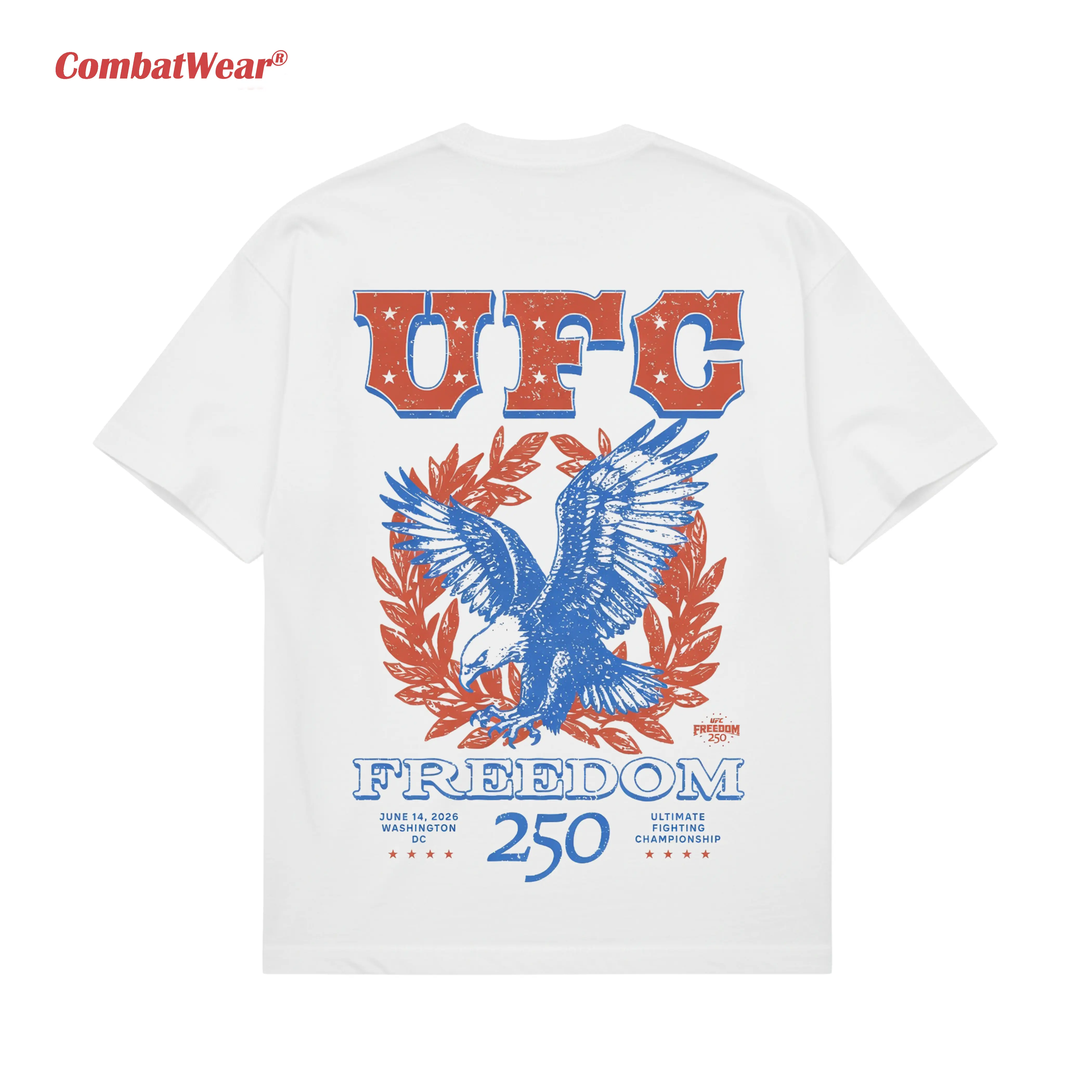 Men's White UFC Freedom 250 Kotinos T-Shirt gallery image 4