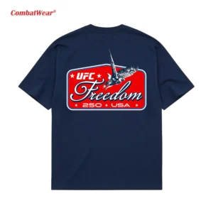 Men's Navy UFC Freedom 250 Patch T-Shirt gallery image 4
