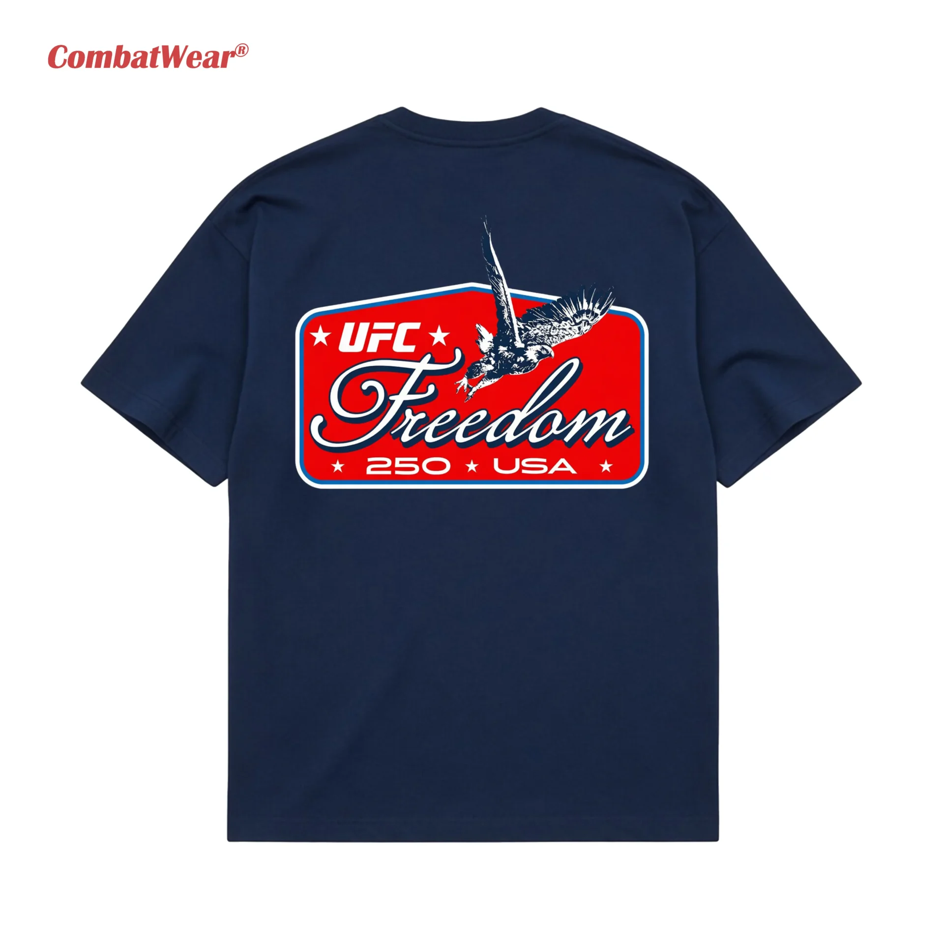 Men's Navy UFC Freedom 250 Patch T-Shirt gallery image 4