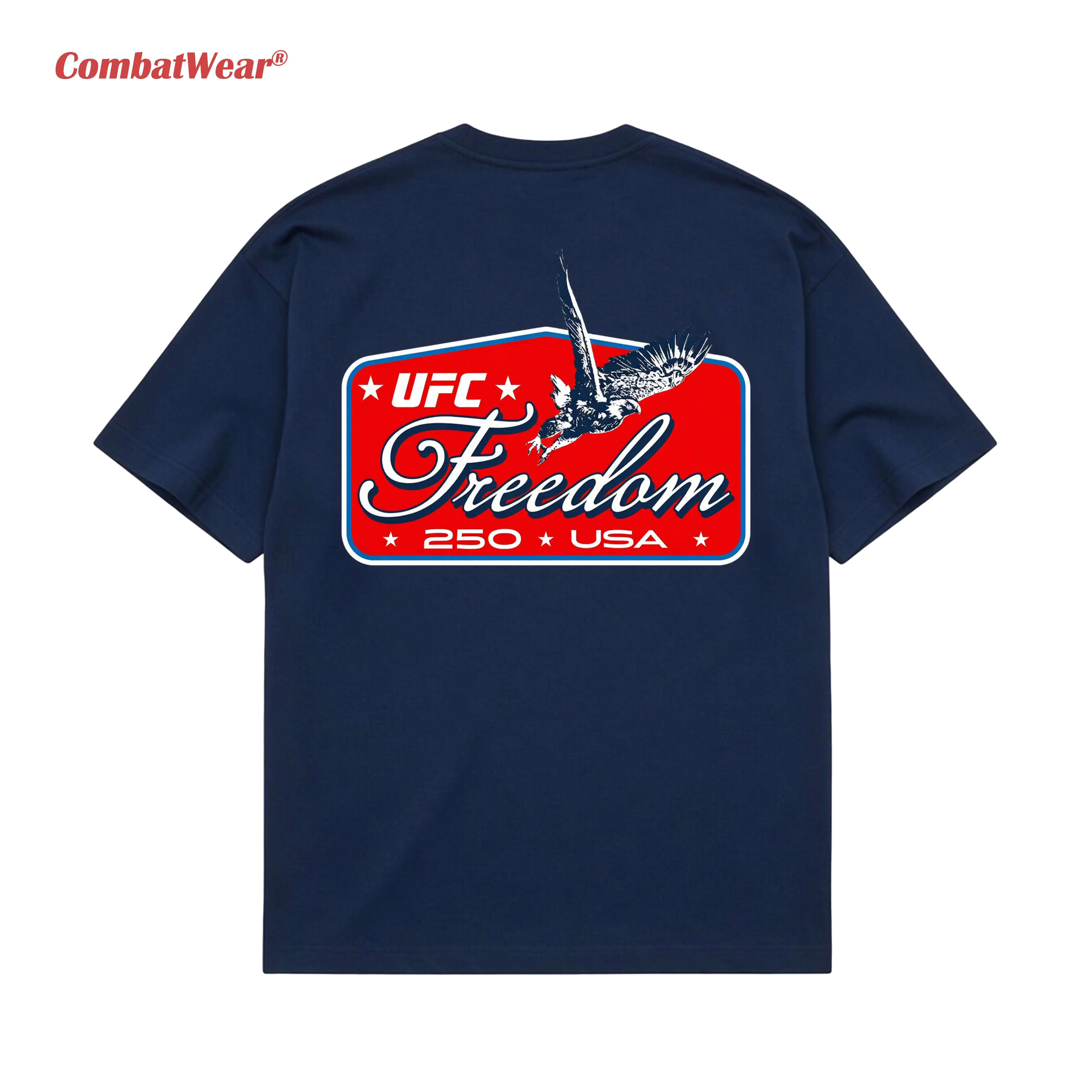 Men's Navy UFC Freedom 250 Patch T-Shirt gallery image 4