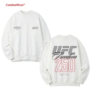 White UFC Freedom 250 T-Shirt gallery image 4