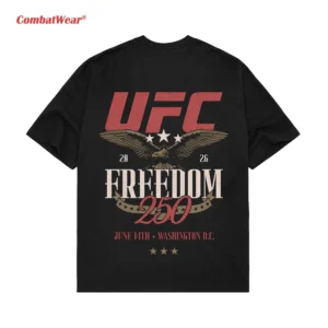 Men's Black UFC Freedom 250 Stars T-Shirt gallery image 4