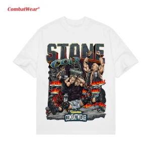 WWE Stone Cold Flames Comic Tee gallery image 4
