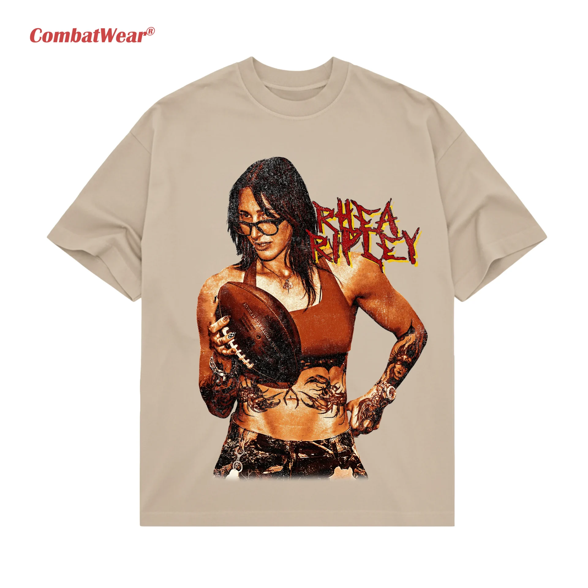 Rhea Ripley Heavy Cotton WWE T-Shirt For Wrestling Fan Apparel Rhea Ripley Fans Tee Wrestling Fan Gift gallery image 4