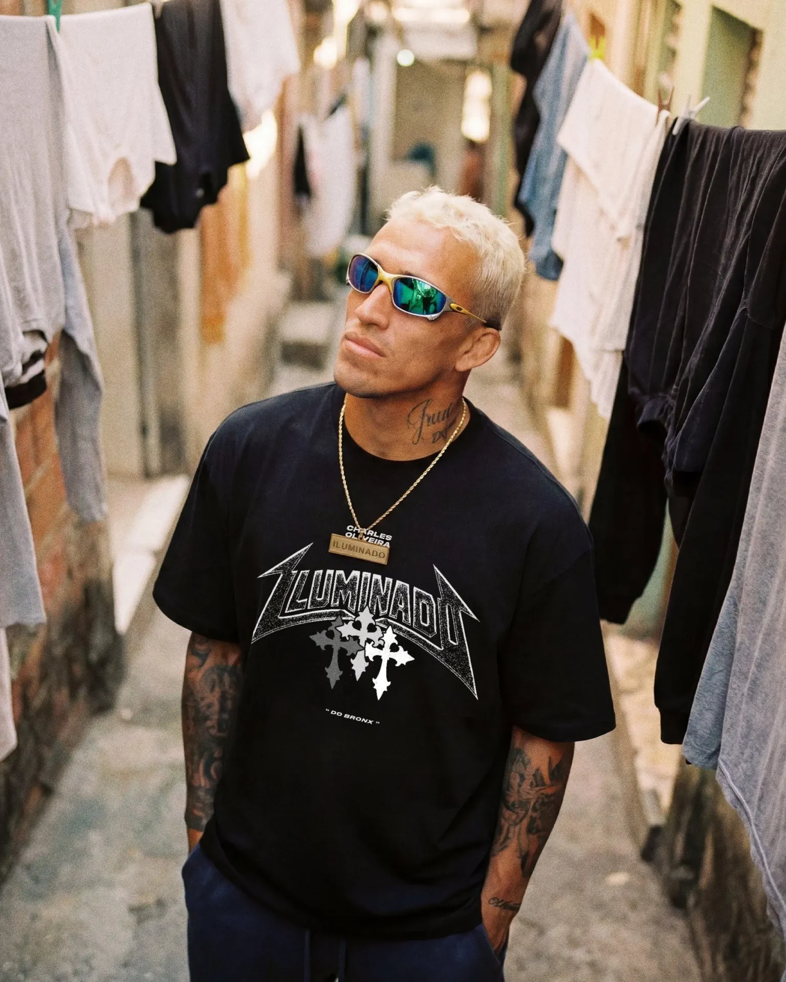 Charles Oliveira Illuminado By God 2.0 Tee gallery image 5