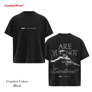 Men's UFC 329 Black Conor McGregor X Gladiator Entertained T-Shirt gallery image 5