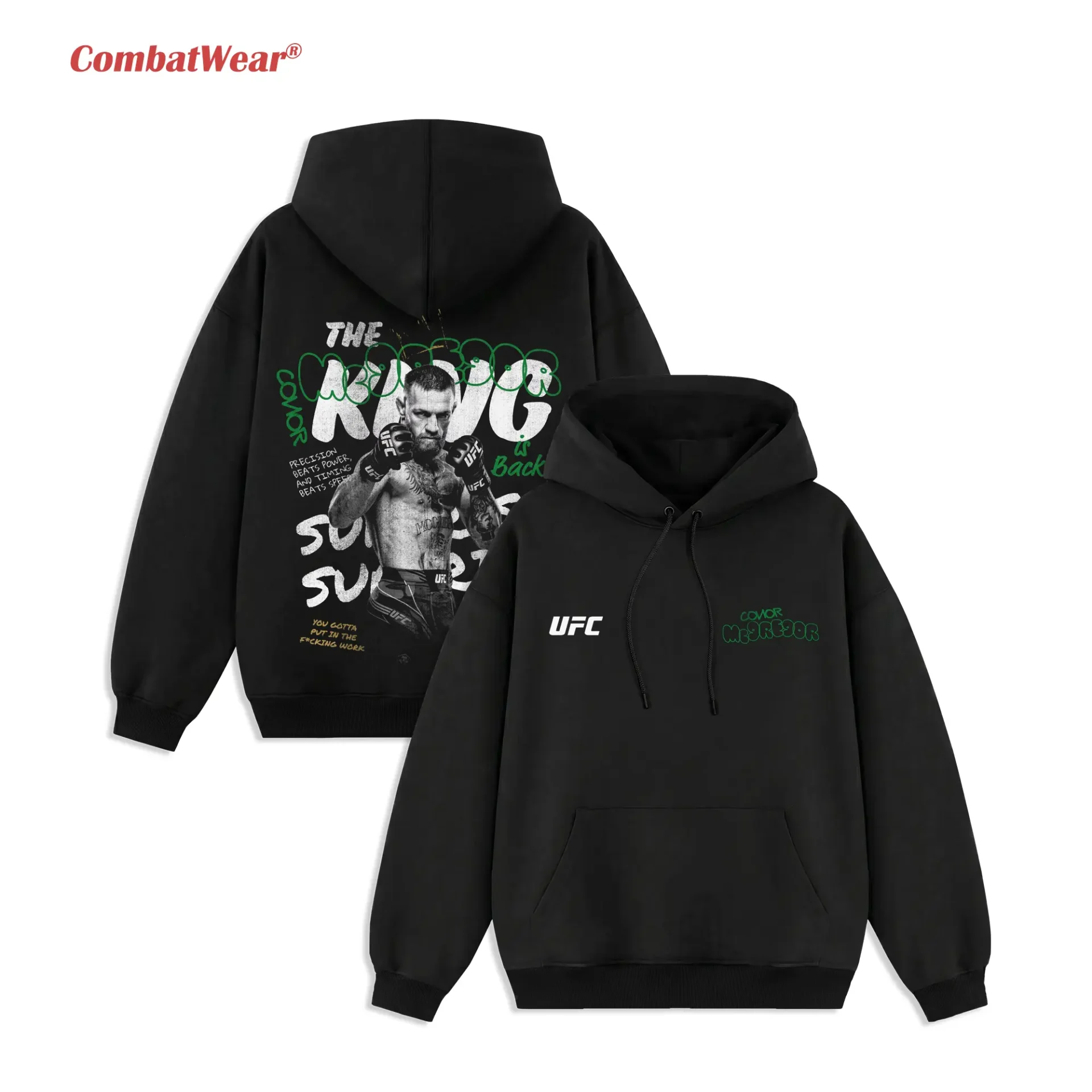 Men's UFC Black Conor McGregor King T-Shirt gallery image 5