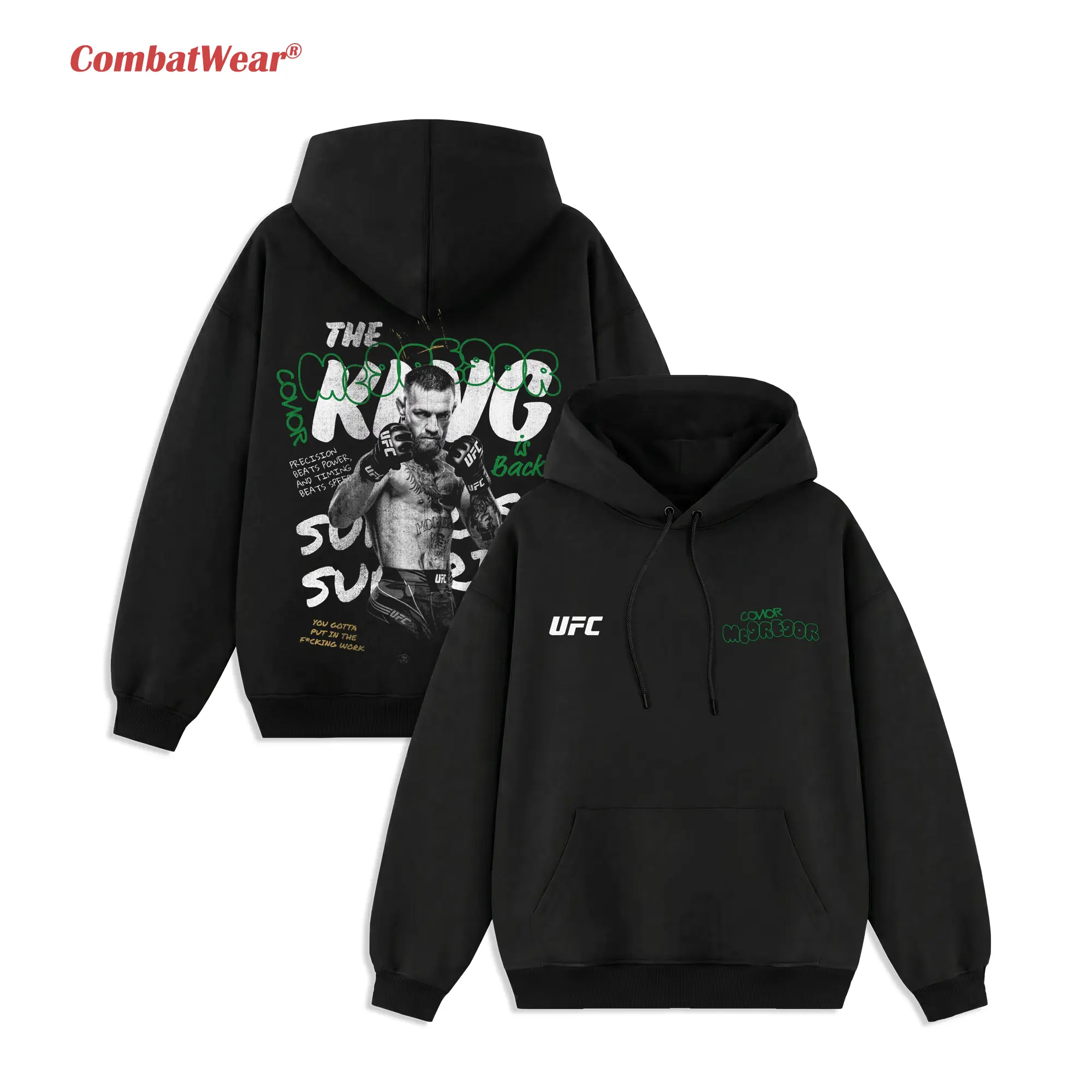 Men's UFC Black Conor McGregor King T-Shirt gallery image 5