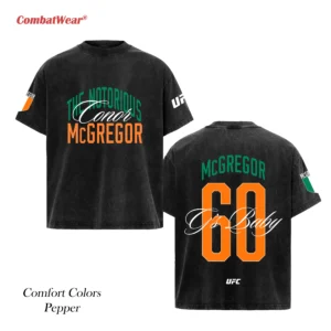 Men's UFC 329 Black Conor McGregor Script T-Shirt gallery image 5