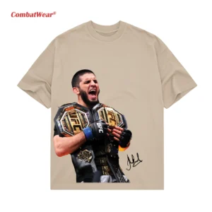 Islam Makhachev Double Champ High Quality Tee gallery image 5