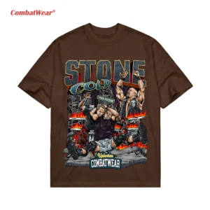 WWE Stone Cold Flames Comic Tee gallery image 5