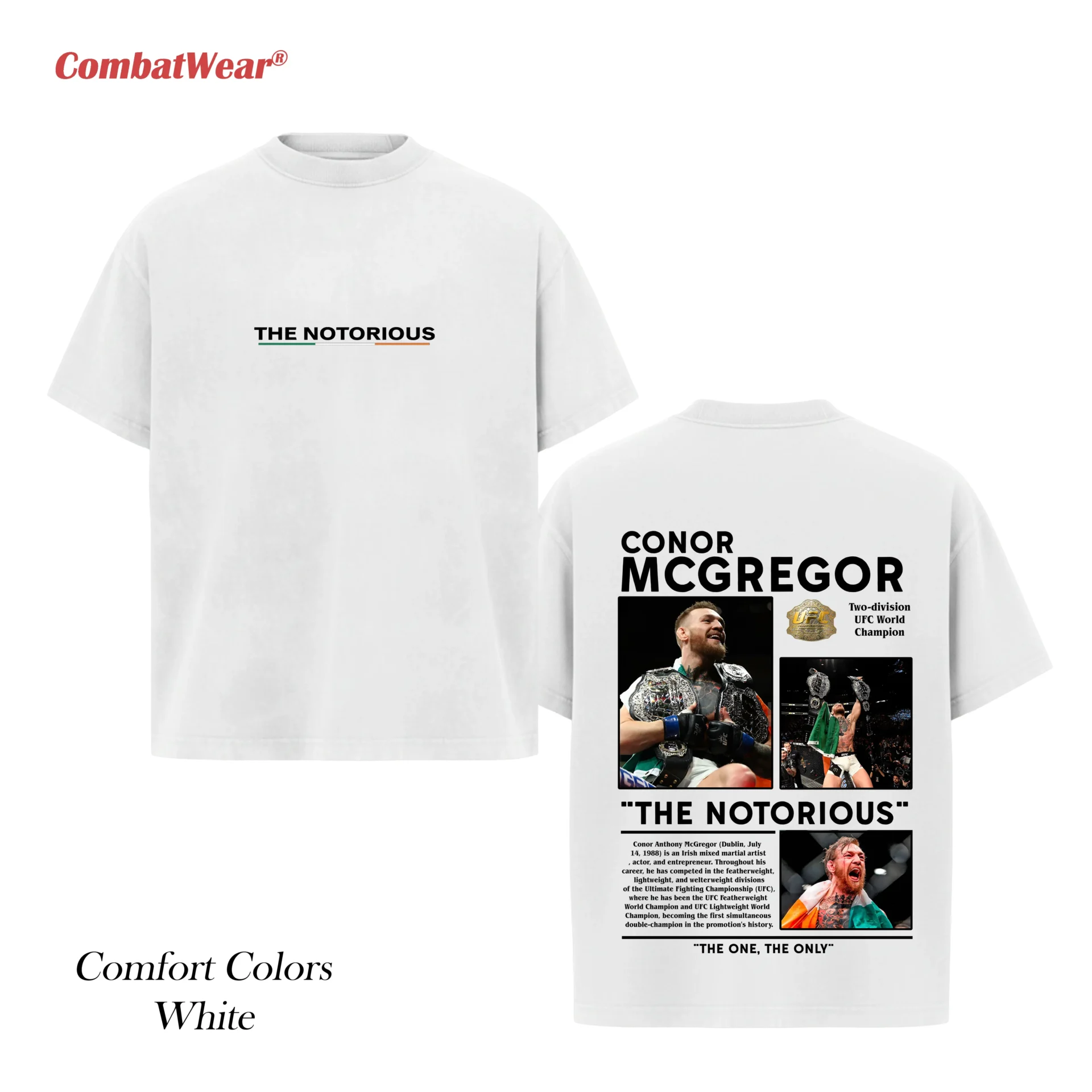 Double World Champion Conor McGregor T-Shirt gallery image 6