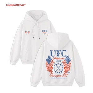 Men's White UFC Freedom 250 Flags T-Shirt gallery image 6